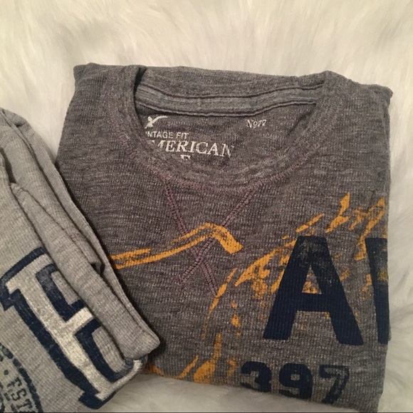 2 LG American Eagle Mens Thermal shirts - Picture 6 of 7